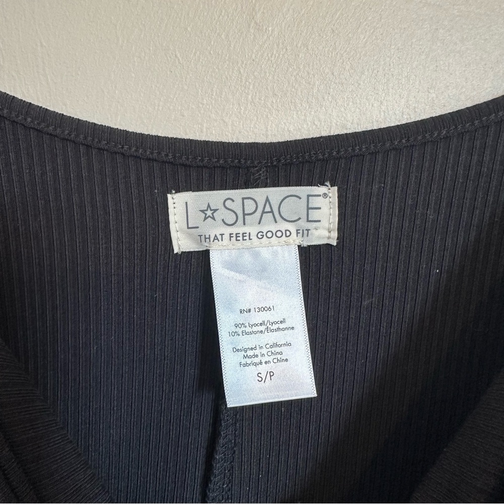 L*Space Ribbed Fitted Maxi Dress Size Small Sleeveless Scoop Neck w/ Cutouts - Picture 4 of 7